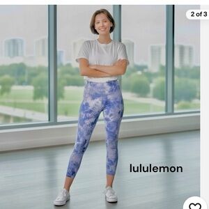 Lululemon Blue Tie-Dye Align High-Rise Leggings